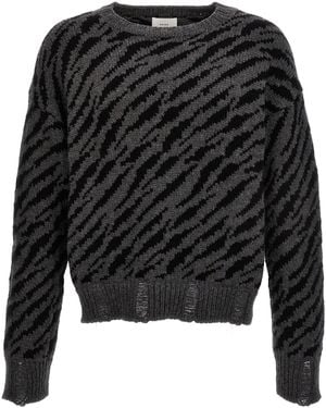 Rhude 'Zebra' Sweater - Schwarz