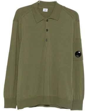 C.P. Company Strick -Colo -Kragen in Merinowolle - Grün