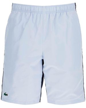 Lacoste Bermuda Sportivi Con Logo Sportsuit-Uomo - Blu