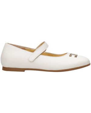 Elisabetta Franchi Flat Shoes - White