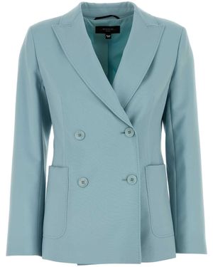 Weekend Wool Nervoso Blazer - Blue
