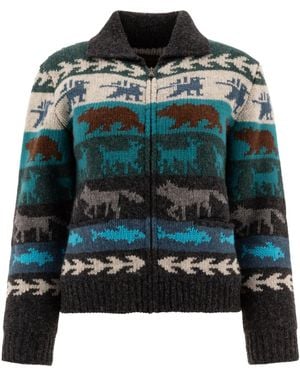 Filson "fair Isle" Cardigan - Groen