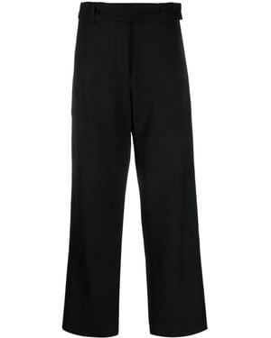 Studio Nicholson Virgin Wool Wide-Leg Trousers - Black