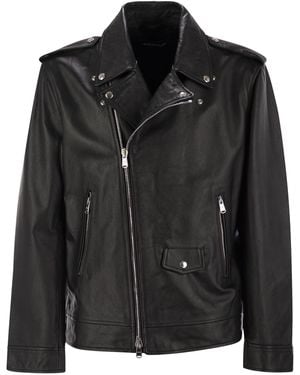 Dondup Leather Jacket - Black
