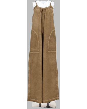 Uma Wang Cotton Jumpsuit For - Natural