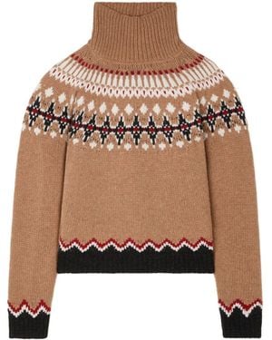 Alanui Sweet Winter Wool Turtle Neck Jumper - Natural