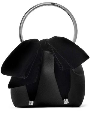 Jimmy Choo Bon Bon Satijnen Tas - Zwart
