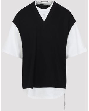Mastermind Japan Vest Layered Ss Tee - Black