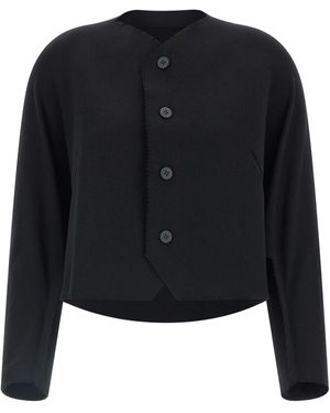 Issey Miyake 'Campagne' Strickjacke - Schwarz