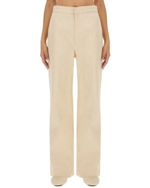 Jil Sander Flared Pants - Natural