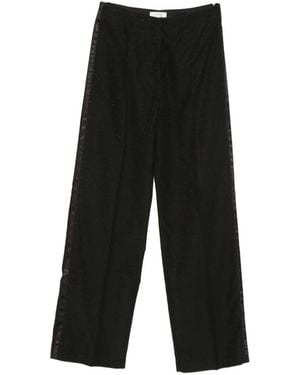 forte_forte Wool Blend Trousers - Black