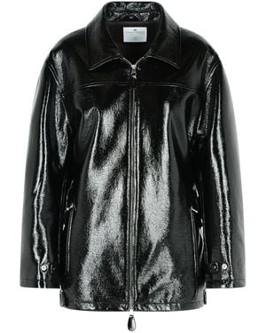 Courreges Vinyl' Cotton Blend Jacket - Black