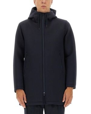 Herno "In Scuba" Long Parka - Blue