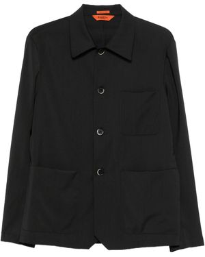 Barena Overshirt Visal Tropical - Zwart