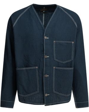 Beams Plus Chaqueta vaquera "Engineer" de - Azul