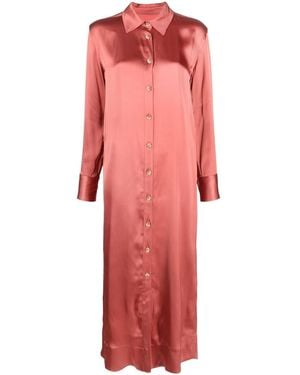 Loulou de Saison Long Sleeves Dress Clothing - Pink