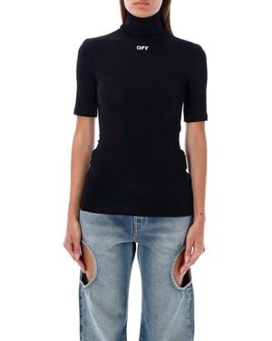 Off-White c/o Virgil Abloh High Neck Top - Schwarz