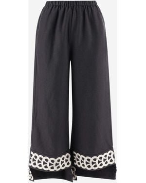 By Malene Birger Mirabellos Linen Pants - Blue