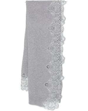 Ermanno Scervino Spitzenkaschmirschalel - Grau