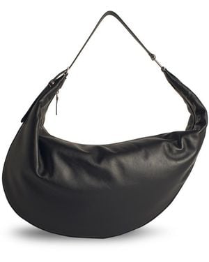 Marni 'Dot' Medium Hobo Bag en Black Lear - Negro