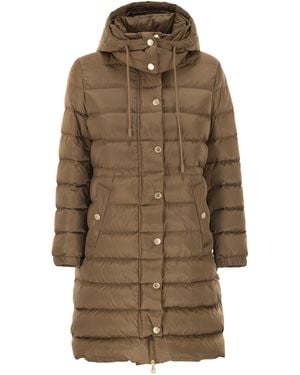 Weekend by Maxmara Cerbero Slim Fit Daunenjacke aus wasserabweisendem Taft - Braun