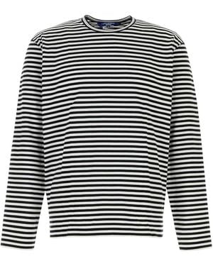 Junya Watanabe Embroidered Cotton T Shirt - Black