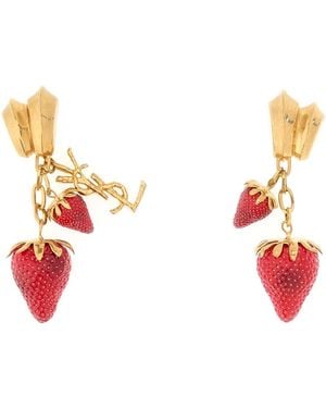 Saint Laurent Bo Multi Fraise - White