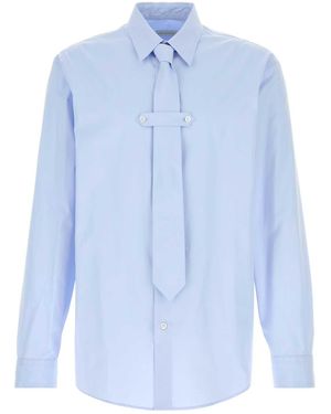 Dries Van Noten Light Cilian Poplin Shirt - Blue