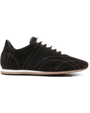 TOTEME Leather Sneakers - Black