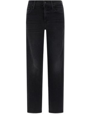 Mother 'The Mid Rise Rambler Zip Flood' Jeans - Black
