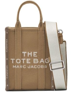 Marc Jacobs De Jacquard Crosbody In Beige - Naturel