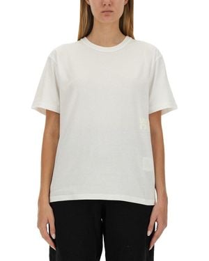 T By Alexander Wang Cotton Crew-Neck T-Shirt - White