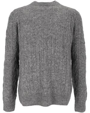 Ballantyne R Neck Pullover - Gray