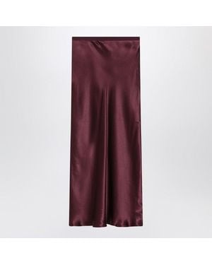 Anine Bing Bordeaux Silk Skirt Bar - Purple