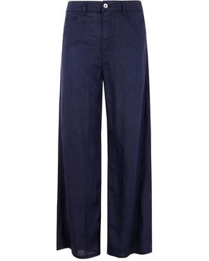 Emporio Armani Hose Mit Geradem Bein - Blau