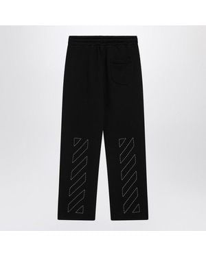 Off-White c/o Virgil Abloh Off Jogging Trousers With Off Logo - Black