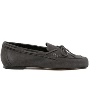 Aeyde Jasper Cow Suede Leather Charcoal - Black