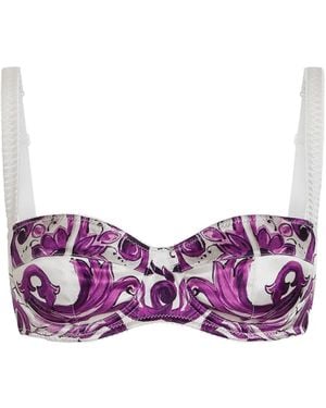 Dolce & Gabbana Reggiseno Balconcino - Lila