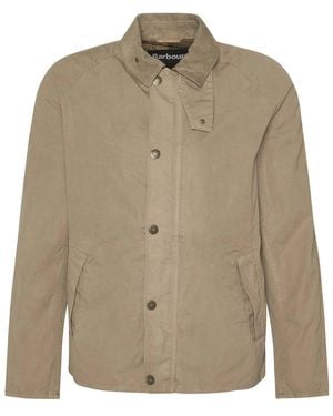 Barbour Giacca Casual Tracker Washed Stone - Natural