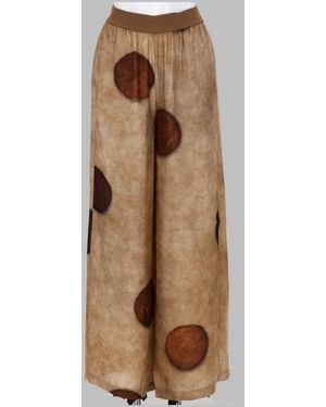 Uma Wang Macro Pois Wide-Leg Pants - Brown