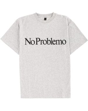 No Problemo T-shirt With Logo - White