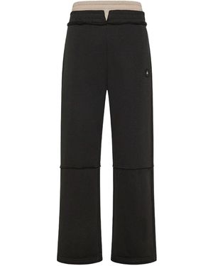 Peuterey Plurals X Tony Effe Monti B Mat Cotton Trousers - Black