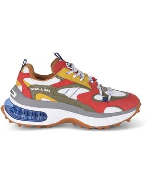 DSquared² "Bubble" Trainers Made Of Leather - Multicolour