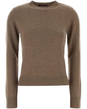 Max Mara S Maxmara Cappuccino Wool Blend Fresia Jumper - Brown