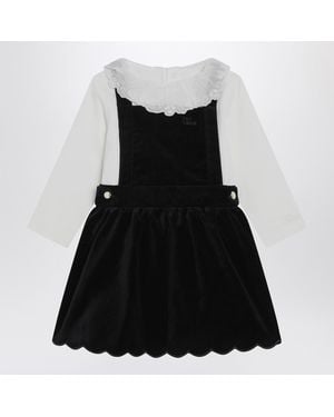 Chloé And Velvet Dress - Black