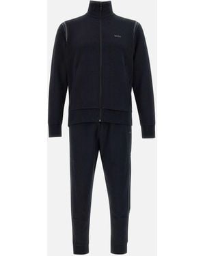 BOSS Schwarzes Zweiteiliges Trainingsanzug-Set - Blau