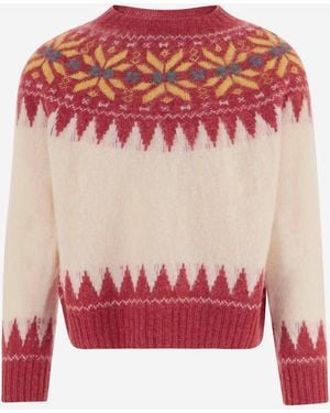 Howlin' Wollpullover mit Jacquardmuster - Pink