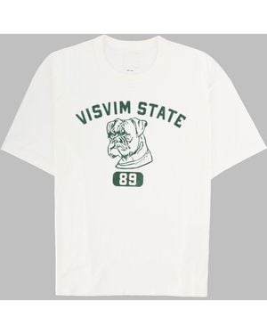 Visvim T Shirt "Jumbo" Con Stampa - Gray