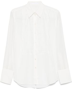 Helmut Lang Hemd Mit Spitze - Weiß