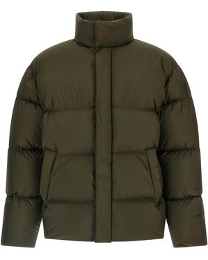 Saint Laurent Gewatteerd Donsjack - Groen